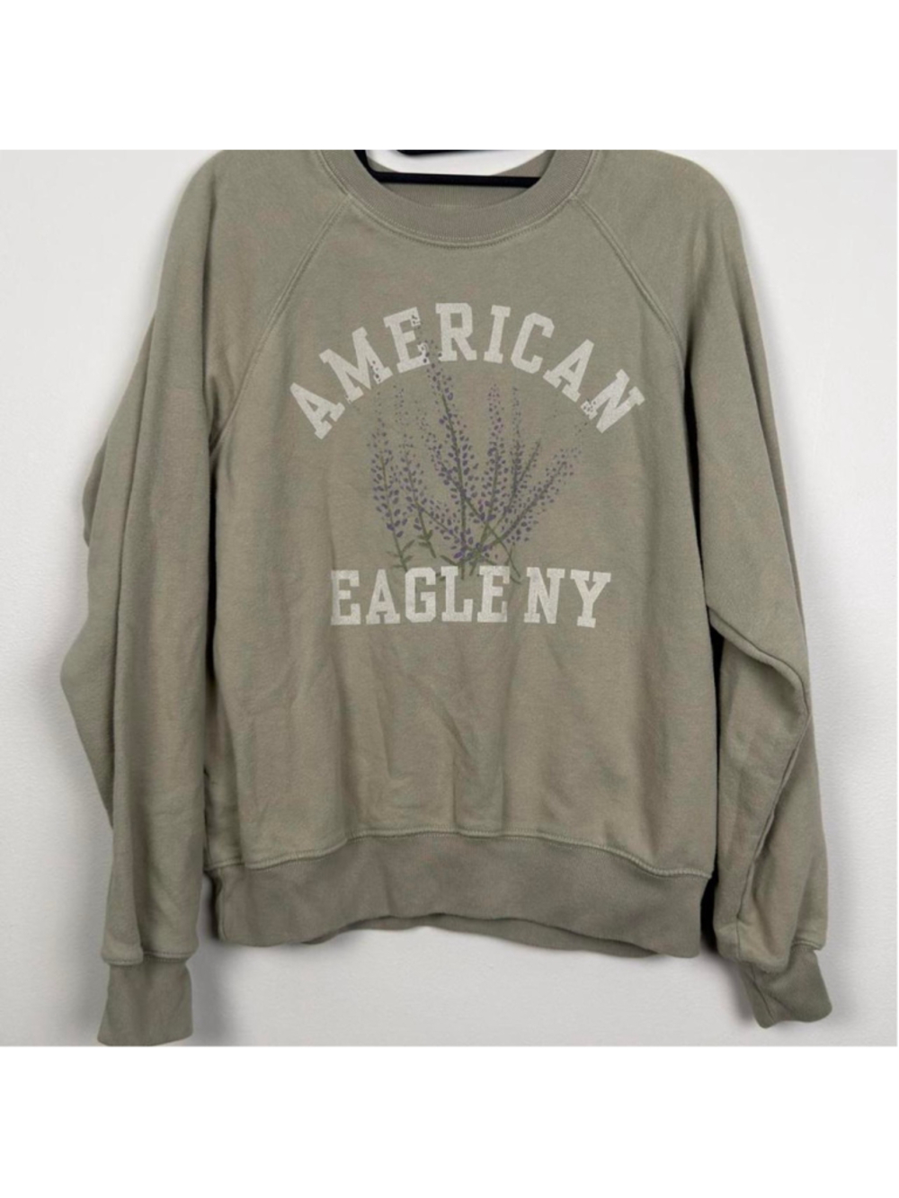 American Eagle crewneck sweatshirt sage green Oversized fit Size Small